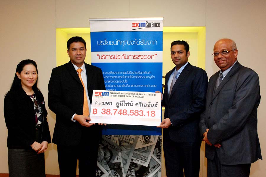 EXIM Thailand Gives Compensation to Unifine Creations