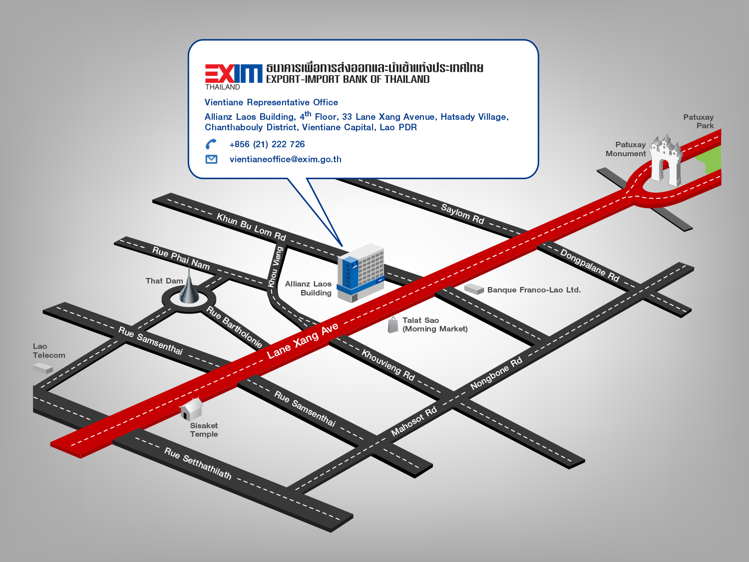 สำนักงานผู้แทนในเวียงจันทน์