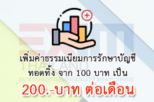 ธนาคารเพื่อการส่งออกและนำเข้าแห่งประเทศไทยจะเรียกเก็บค่าธรรมเนียมการรักษาบัญชีทอดทิ้ง