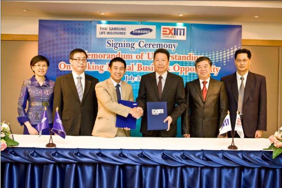 EXIM Thailand Signs MOU with Thai Samsung Life Insurance Pcl. on CSR and Business Collaboration