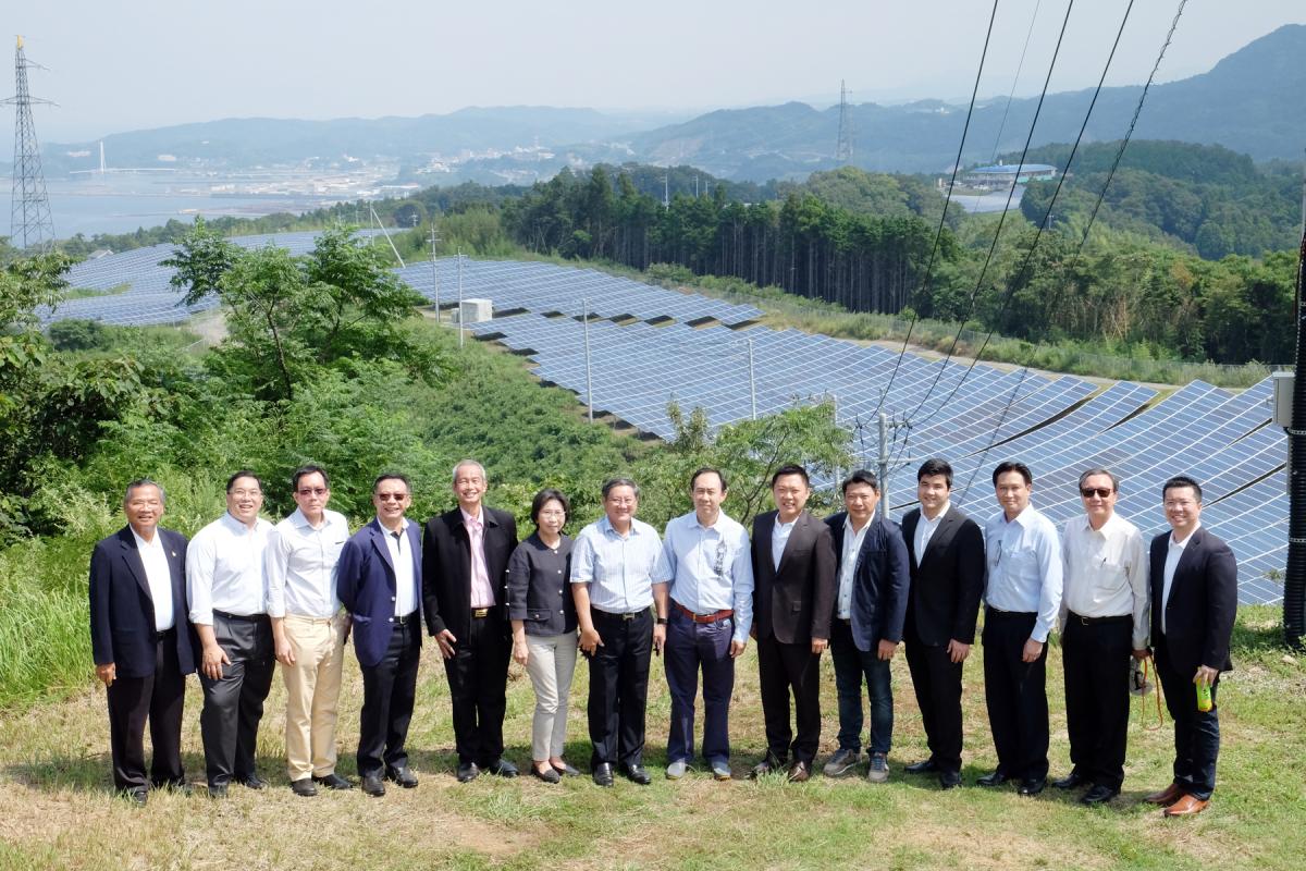 EXIM BANK เยี่ยมชมโรงผลิตไฟฟ้าจากพลังงานแสงอาทิตย์ของกลุ่มบริษัทเชาว์ สตีล ในญี่ปุ่น