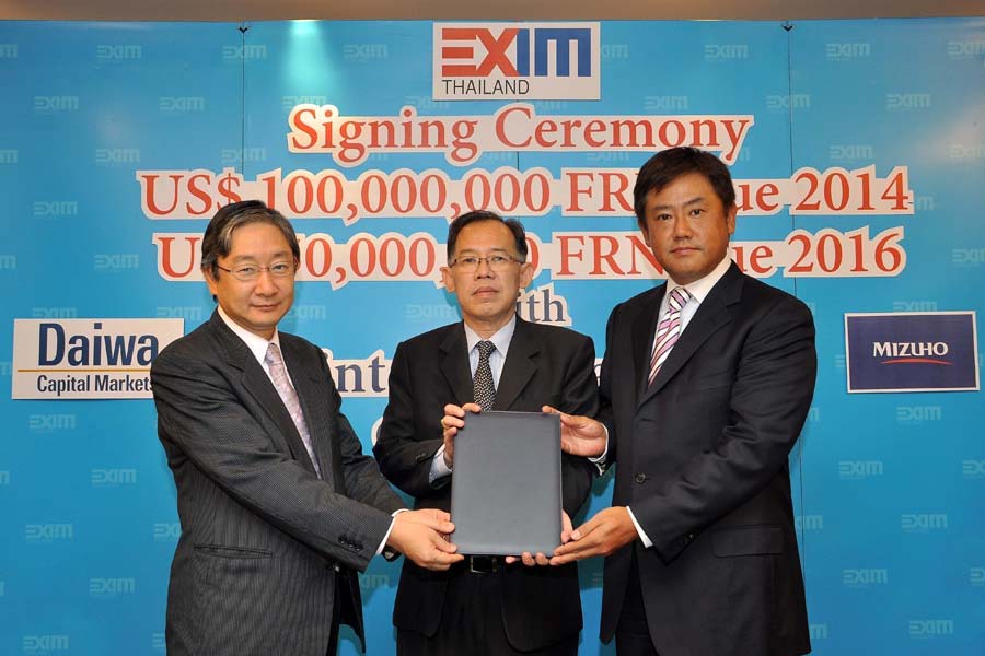 EXIM Thailand Appoints Mizuho and Daiwa as Joint Lead Managers for 150-Million-USD FRN Selling