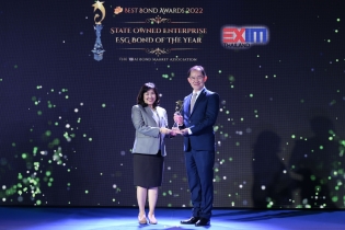 EXIM BANK คว้ารางวัลตราสารหนี้ยอดเยี่ยมแห่งปี 2565 จากสมาคมตลาดตราสารหนี้ไทย