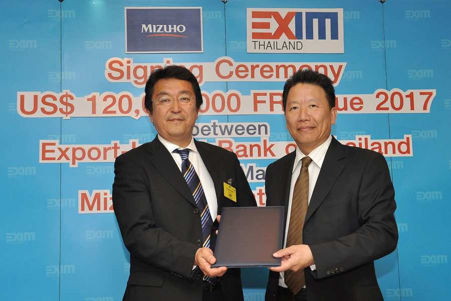EXIM Thailand Appoints Mizuho as Lead Manager for 120-Million-USD FRN Sale