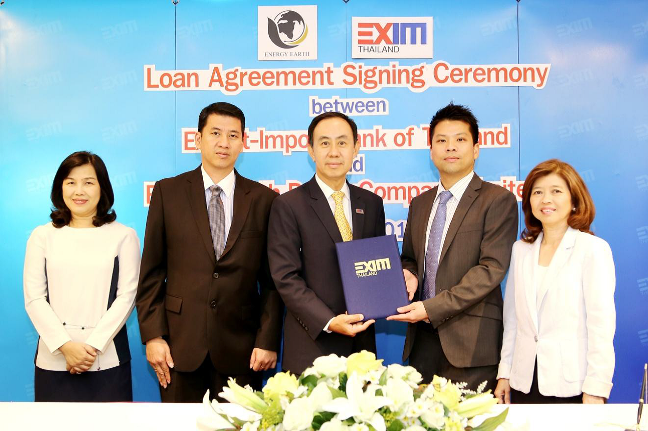 EXIM BANK สนับสนุนเงินทุนหมุนเวียน บมจ. เอ็นเนอร์ยี่ เอิร์ธ 10 ล้านดอลลาร์สหรัฐ นำเข้าถ่านหินจากอินโดนีเซียป้อนอุตสาหกรรมไทยและส่งออก