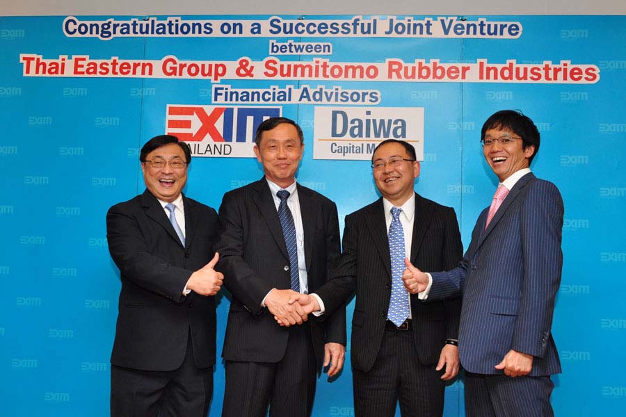 EXIM Thailand and Daiwa Act as Financial Advisors in Successful Joint Venture to Boost Rubber Export